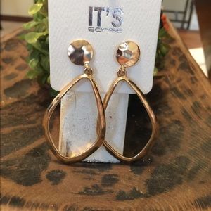 Gold colored earrings